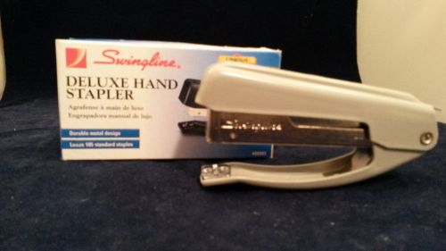 Swingline deluxe hand stapler gray 4&#034; for sale