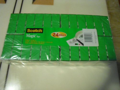 New ! 24PK 3M Scotch Magic Tape Refill 810, 3/4&#034; x 1,000&#034;, 1&#034; Core  810K24