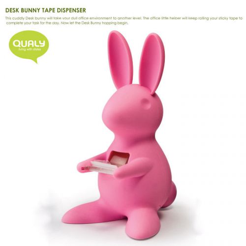 QUALY Living Styles Home Design Houseware Office Desk Bunny Tape Dispenser Pink