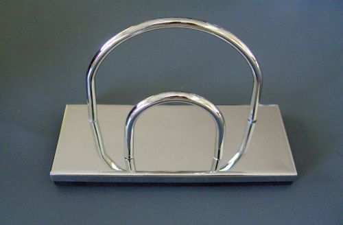 NEW OIA REFLECTIONS CHROME LETTER HOLDER DESKTOP ORGANIZER 014982621641