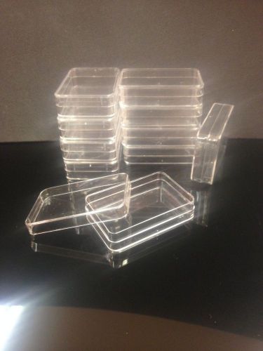 10 Small Clear Plastic Craft Boxes 55 x 35 x 15mm