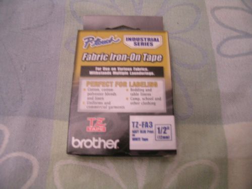 New brother p-touch tz industrial series fabric iron-on tape for sale