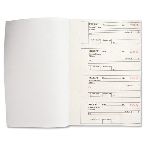 Business Source Duplicate Receipt Book -6.5&#034;x2.62&#034;Form-10.8&#034;x8.1&#034; Sht- BSN39558