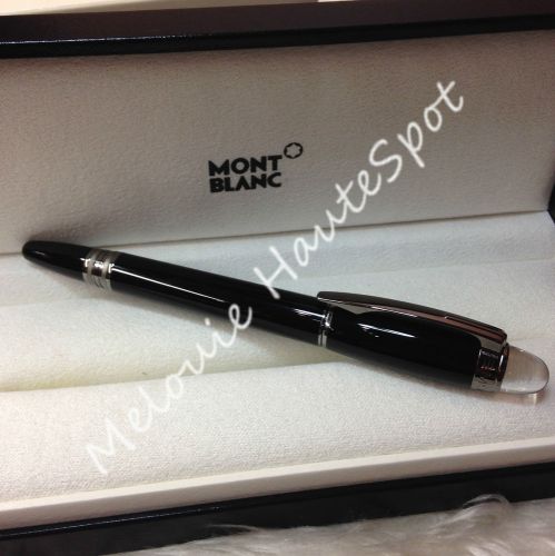 MINT MONT BLANC STARWALKER MIDNIGHT BLACK REISIN FINELINER RUTHENIUM PLATED BNIB