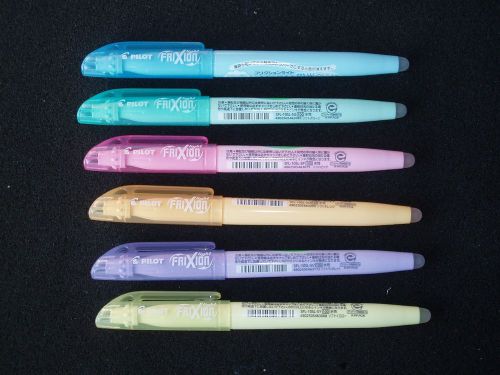 6 Colors Pilot Frixion Light Erasable Highlighter(Limited Color)