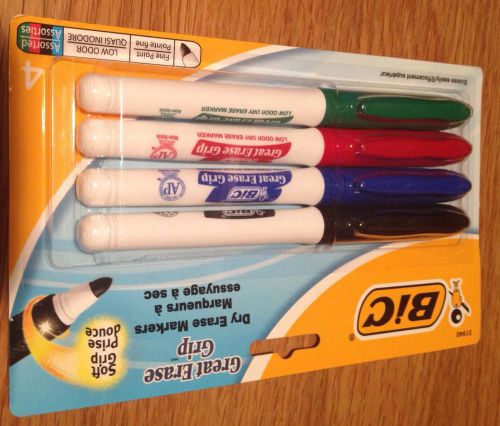 BIC Great Erase Grip Dry Erase Markers