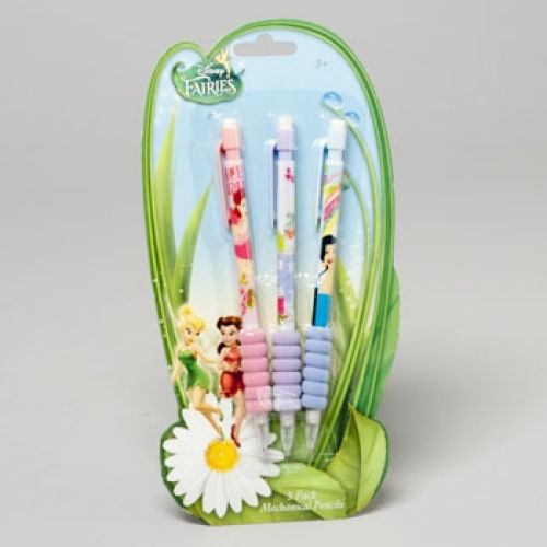 PENCILS 3 PK MECHANICAL DISNEY TINKERBELL, Case of 24