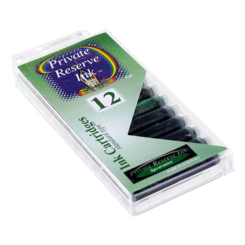 Private Reserve Ink Short International Ink Cartridges, Pack of 12 - Spearmint