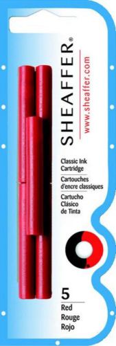 Sheaffer skrip ink cartridge &#039;&#039;classic profile&#039;&#039; 5 count red for sale