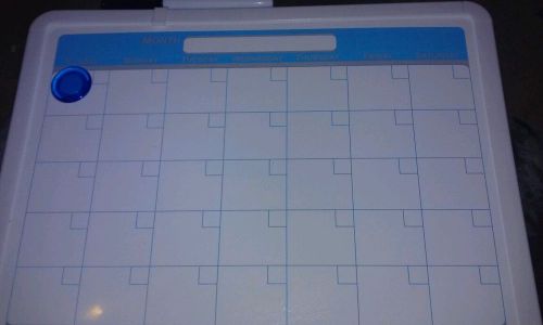 Magnetic dry erase calendar