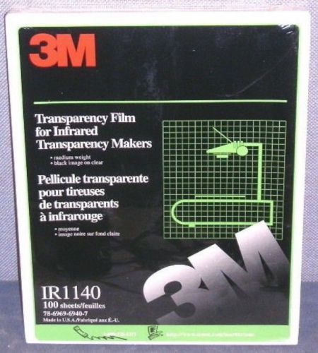 NEW 100 3M medium weight IR1140 transparencies