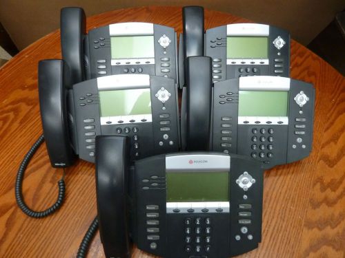 Lot of 5 Polycom 2201-12560-001 SoundPoint IP 560 IP560 Phones