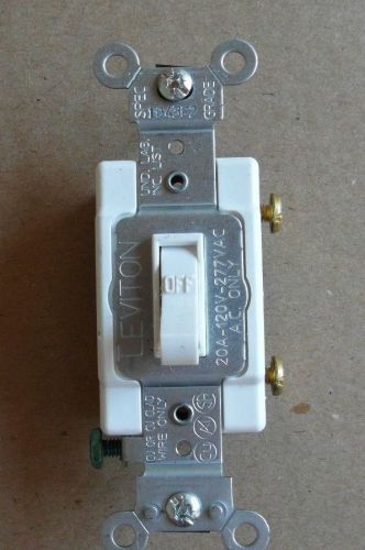 Lot of 40 Leviton Wall Switch, 1-Pole, Toggle, 20A, White