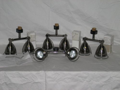 Lot of 4 Portfolio Double Track Lighting Fixtures Brushed Nickel 17292 BRAND NEW