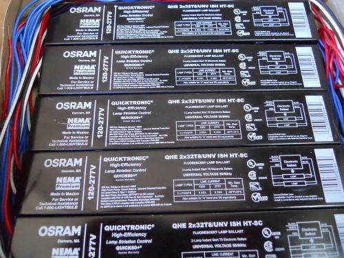 10 Electronic Ballast Sylvania QHE2X32T8/UNVISH-SC-HC for 2 F32T8 2X4 feet lamps