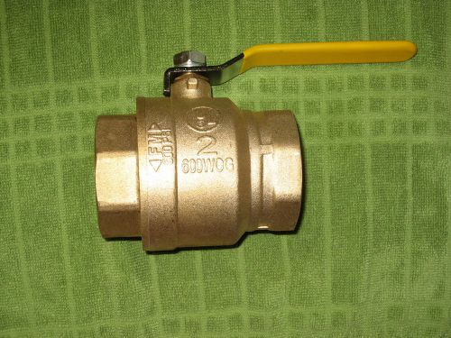 NIB LOT OF 1 -  2 INCH IPS BRASS BALL VALVE