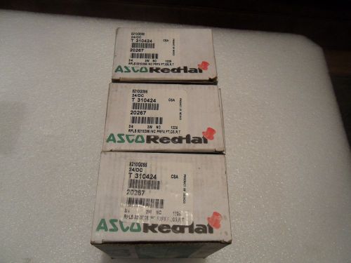 8210g095 24dc asco solenoid valve 2-way nc  3/4   replaces 8210d95 nib bulk lot of 3 for sale