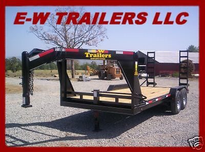 2015 NEW  20&#039;  GOOSENECK  LOWBOY TRAILER