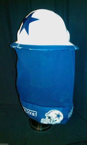 Hard hat neck shade neck protector quick dry mesh cowboys blue for sale