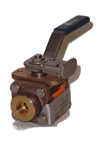 Lot of four (4)  1/2&#034; bronze pbm ball valves #spn-c5t-g---04  (copper sweat) for sale