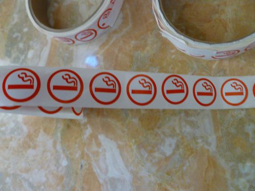 3/4&#034; Stickers Smoking Smoker Allowed Permitted Designated Area @ 250