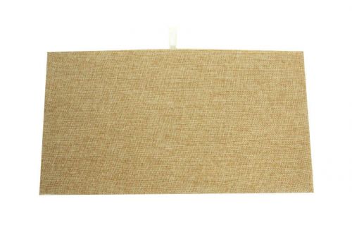 Beige Burlap Liner Standard Jewelry Display Presentation Pad 14 1/8x7 5/8