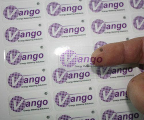 1000 clear color label sticker 2.1*3.5&#034; transparent waterproof self-adhesive for sale