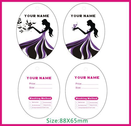 print Special shape clothes tags ,custom your logo on tags 500pcs