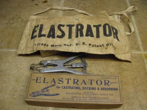 Vintage Elastrator Castrating Docking Dehorning Sheep Goats