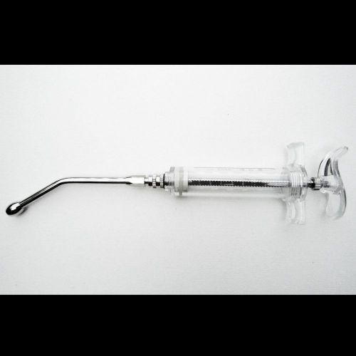 20ml Re-usable Adjust Dose Wormer Injector Syringe Drencher Cow Sheep Dog Pig