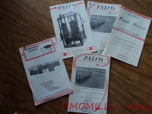 Vintage palco cattle livestock handing equipment catalog lot belle plaine iowa for sale