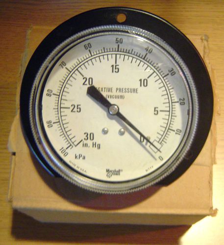 Marshalltown Vacuum Negative Pressure Gauge 91777 30-0 in. Hg 100-0 kPa