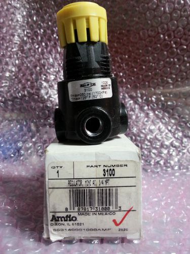 Amflo 3100 air pressure regulator, 250 psi max, qty 2, free ship, new, nr for sale