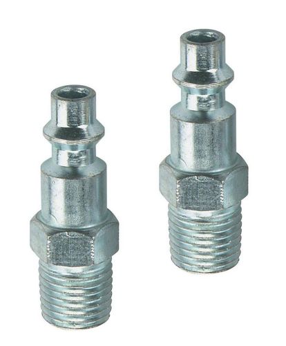 2 pc steel air tool male plug 1/4&#034; npt for sale