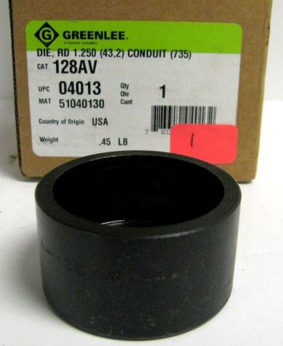 GREEN LEE 128AV STANDARD ROUND CONDUIT KNOCKOUT 1 1/4&#034; - NIB