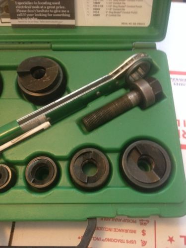 NICE!! Greenlee Slugbuster 7238SB 1/2&#034;-2&#034;  Wratcheting Knockout Punch Set  #3969