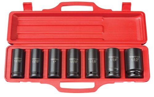 3/4&#034; drive deep impact socket set, 15/16&#034;-1-1/2&#034;, sae, cr-v, tekton 4890 for sale