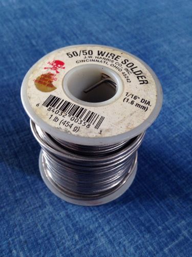 J.W. Harris 1lb spool 1/16 DIA Solder