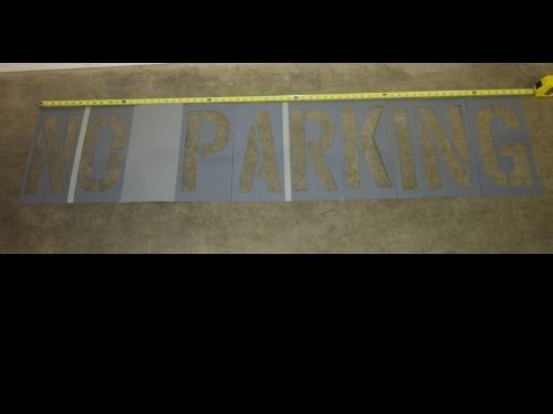 Parking Lot Stencil / &#034;NO PARKING&#034; / Large 12” Letters