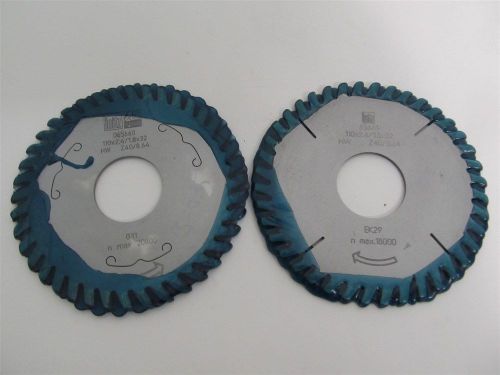 Leitz 065660 &amp; 065661, 110 x 2.4 / 1.8 x 32, 40t Edge Band Trimming Blades