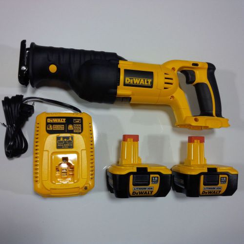 Dewalt dc385 18v cordless reciprocating saw,2 dc9180 battery,charger 18 volt xrp for sale