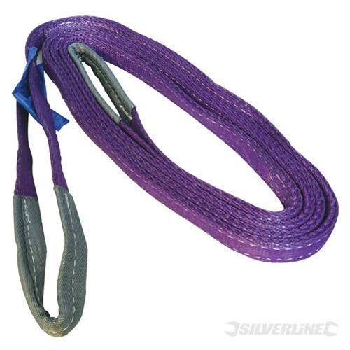 1 ton 1000kg heavy duty silverline cargo 3m metre lifting sling webbing strap for sale