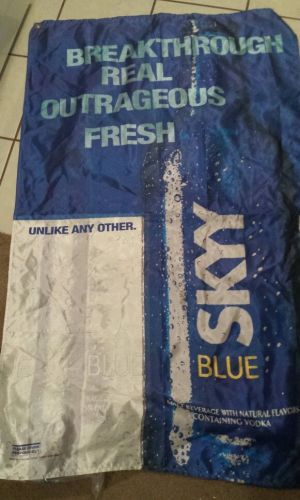 Skyy blue vodka fabric bar wall decor 3ft 3 foot barware