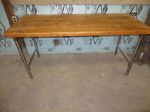 6&#039; x 30 72x30 Baker&#039;s Table  Butcher Block Maple Wood Top Bakery Donut Doughnut