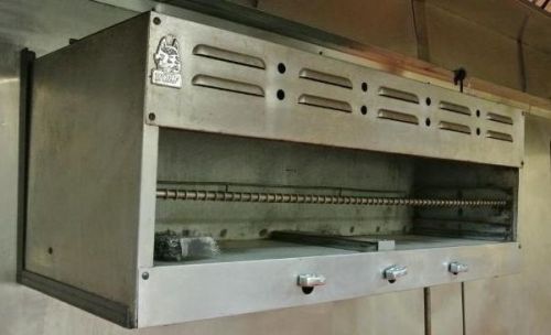 Wolf 48&#034;  Nat Gas Cheese Melter Salamander Broiler