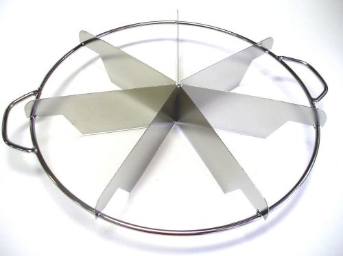 1 PC Commerical Stainless Steel 7 Portion Pie Cutter 10&#034; In Diameter NEW