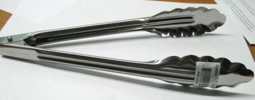 Update International ST-9  18/0 Stainless Steel 9&#034; Spring Tongs  - New