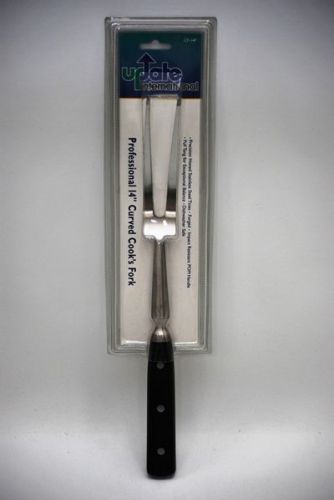PROFESSIONAL 14&#034; FULL TANG, FORGED CURVED COOK&#039;S BBQ FORK