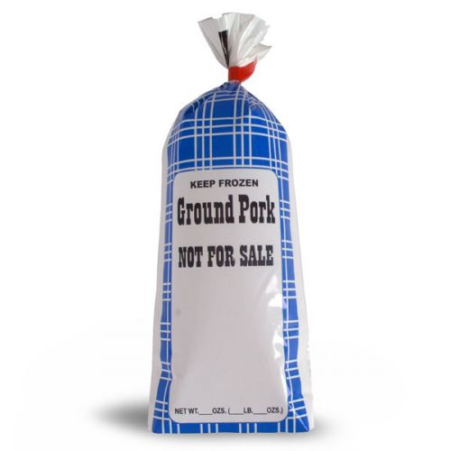 100 - 1# Ground Pork Bags Sausage Meat Chubs