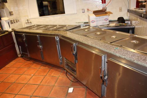 17 FEET OF SALAD BAR REFRIGERATION - EXCELLENT CONDITION !